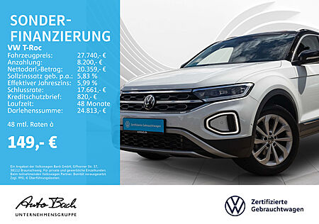 VW T-Roc 1.5 TSI DSG Style, Navi, LED, AHK, Digital Cockpit Pro, App-Connect, Klima