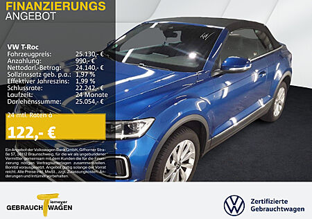 VW T-Roc Cabrio 1.0 TSI STYLE LM17 LED+ NAVI KAMERA