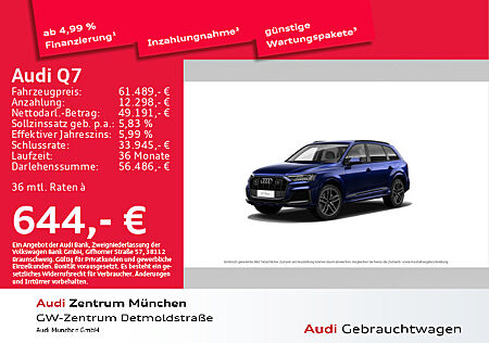 Audi Q7 55 TFSI e qu. S line AHK/B&O/Matrix