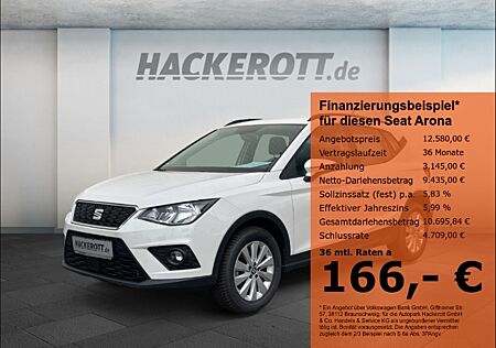 Seat Arona Style 1.0 Erdgas (TGI) 66 KW (90 PS) 6-GANG Rückfahrkam. Parklenkass. PDCv+h LED-hinten