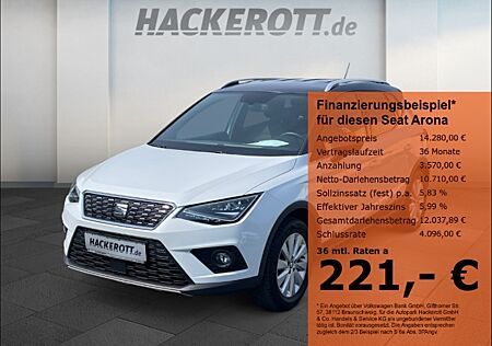 Seat Arona Xcellence Erdgas TGI 66 KW (90 PS) 6-GANG LED Navi Keyless Parklenkass. Full-Link