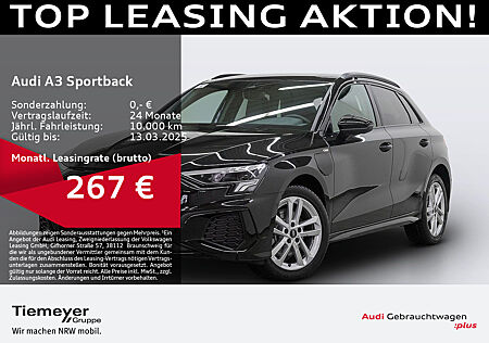 Audi A3 Sportback 40 TFSIe S LINE LEDER LM18 B&O PRIVACY