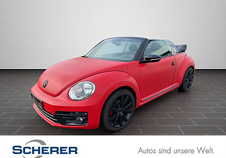 VW Beetle Cabrio 1.4TSI DSG Club ROT FOLIERT 19-Zoll R-Line Exterieur