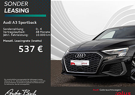 Audi A3 Sportback S line 30TDI Stronic Navi LED virtual B&O GRA EPH DAB