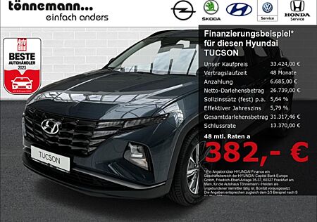 Hyundai Tucson HEV SELECT AT+NAVI+RÜCKFAHRKAMERA+SITZHEIZUNG+SCHALTWIPPEN+LED TAGFAHRLICHT+PARKPILOT