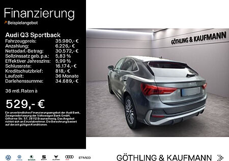 Audi Q3 Sportback 40 TFSI qu 2x S line S tro*LED*Virtual*Navi+*Kamera*AHK*