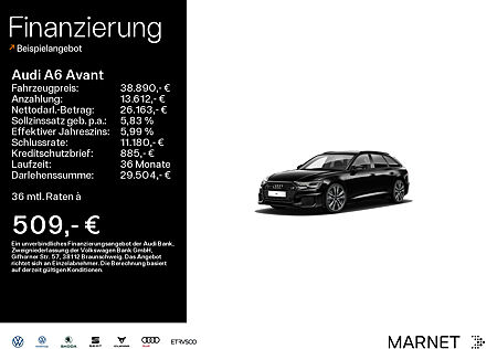 Audi A6 Avant Sport 45 TDI quattro S line*Navi*LED*Alu*HUD*PDC*Pano*Virtual Cockpit*Kamera