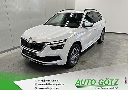 Skoda Kamiq Tour DSG AHK-Vorb.*Navi*DAB*VZE*LED*Tempomat*SmartLink*DigiCockpit*Kamera*Freispr.*Sitzheiz*PDC*vo+hi*Alu*LichtAssist*SpurAssist*Connect*Sunset*ZV-Funk*4xEFH*Ladeboden*Lenkradheiz*Nebel*Armlehne