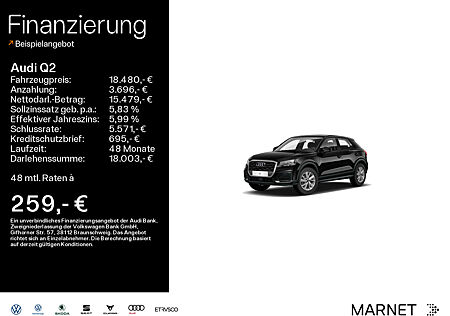 Audi Q2 30 TFSI*Navi*Alu*Virtual Cockpit* Connect*Sitzheizung