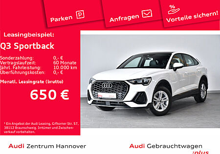 Audi Q3 Sportback 45 TFSIe Pano Teilleder Navi LED