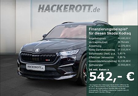 Skoda Kodiaq RS 2.0 TSI 4x4 7-Gang DSG Panodach AHK Rückfahrkam. LED Keyless AD e-Sitze