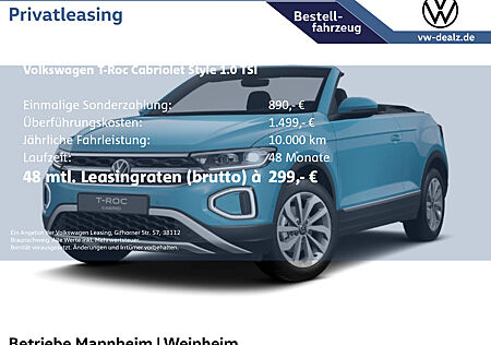 VW T-Roc Cabriolet Style 1.0 TSI OPF