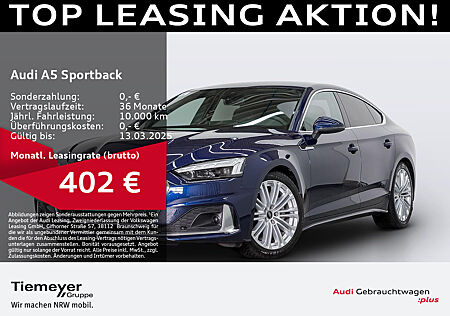 Audi A5 Sportback 40 TFSI Q ADVANCED KAMERA 5-SITZE MEMORY LM19