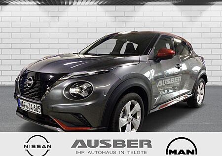 Nissan Juke N-Design Hybrid 1.6 NAVI + Techn.-Paket 19'' 2Farblackierung grey/fuji sunset red