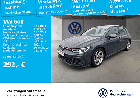 VW Golf VIII 2.0 TSI DSG GTI Navi AHK LED Heckleuchten Panoramadach Sitzheizung Leichtmetallfelgen GTI 2.0 TSI OPF 180 kW 7-Gang-DSG