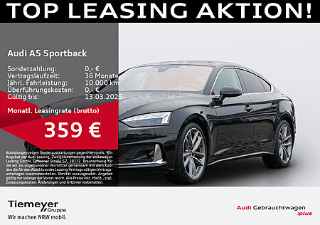 Audi A5 Sportback 40 TDI Q LM19 MATRIX ALCANTARA KAMERA