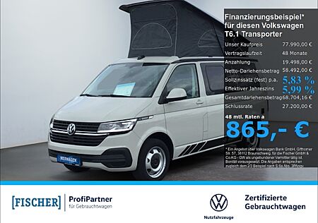 VW T6 .1 Transporter Camper 2.0 TDI DSG Zuheizer Kamera Aufstelldach