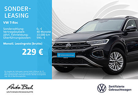 VW T-Roc 1.0 TSI Life, Navi, LED, App-Connect, Klima, Sitzheizung, ParkAssist