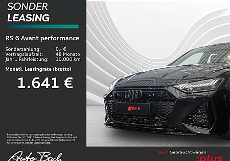 Audi RS6 Avant performance Navi LED 305 km/h virtual Keramikbremsen HuD