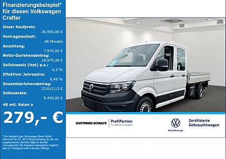 VW Crafter 2.0 TDI LR 35 Pritsche DoKa lang AHK Klima