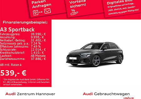 Audi A3 Sportback S line 35 TDI AHK LED Kamera virtual