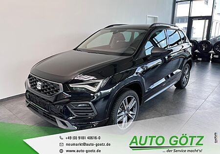 Seat Ateca FR DSG 5-Jah Garantie AHK*Navi*DAB*VZE*LED*ACC*SmartLink*DigiCockpit*elektr. Heckkl.*Kamera*ParkAssist*Kessy*BlindSpot*Freispr.*Sitzheiz*PDC*vo+hi*Alu*LichtAssist*SpurAssist*Connect*Sunset*ZV-Funk*4xEFH*Ladeboden*Lenkradheiz*beheiz.Frontscheibe*Nebel*Reserverad*Armlehne*Metallic