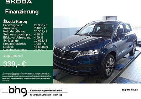 Skoda Karoq 1.5 TSI ACT DSG Clever LED AHK Standheizung Navi connect Kamera TravellerP