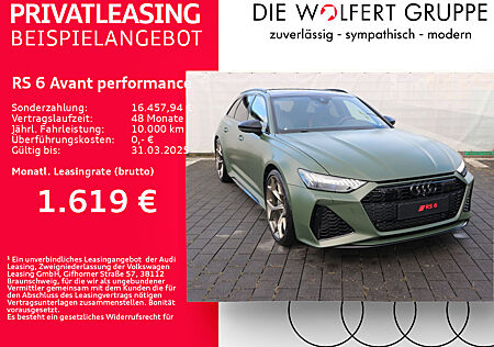 Audi RS6 RS 6 Avant performance tiptronic*GRÜN MATTEFFEKT*