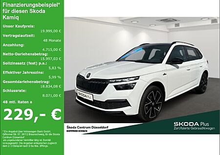 Skoda Kamiq 1 0 TSI DSG Monte Carlo LED SPORTSITZE