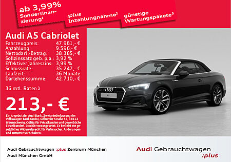 Audi A5 Cabriolet 35 TFSI S tronic Virtual+/Matrix/Navi+/Kamera/AHK