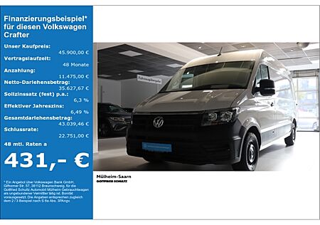 VW Crafter 35 Kasten 2 0 TDI mittellang Hochdach FWD Klima Kamera PDC Navi