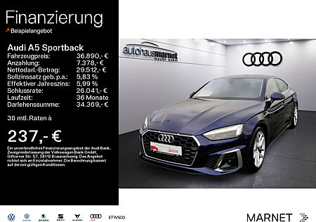 Audi A5 Sportback 35 TFSI S line*Navi*Matrix*Alu*AHK*PDC*Virtual Cockpit*Rückfahrkamera*