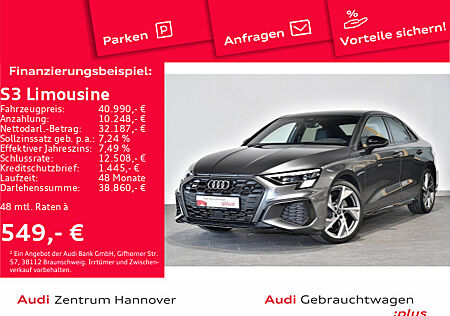 Audi S3 Limousine quattro TFSI Matrix B&O Kamera eSitze Navi