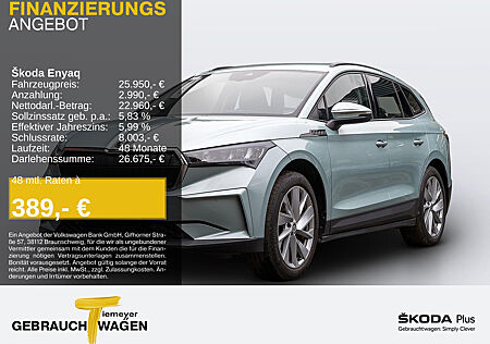 Skoda Enyaq iV 60 LM20 AHK KAMERA TEILLEDER SITZHZ PDC+