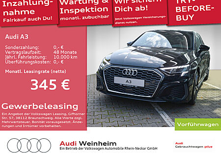 Audi A3 35 1.5 TFSI Sportback S line LED AHK uvm