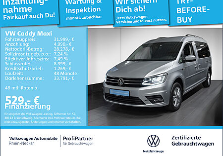 VW Caddy Maxi Kombi 2.0 TDI LR Comfortline Navi PDC Xenon SHZ uvm