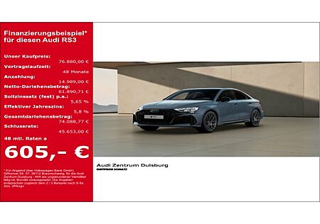 Audi RS3 Limousine HUD AD El. Panodach Navi digitales Soundsystem LED Blendfreies Fernl. sofort verfügbar!