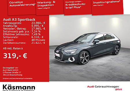 Audi A3 Sportback 30TFSI advanced AHK LED SHZ APP