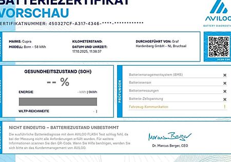 Cupra Born 60 kWh 170 kW 5 Türen