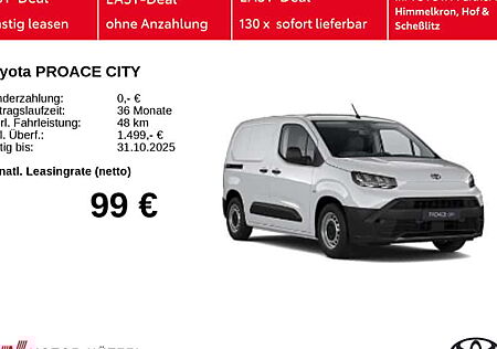 Toyota Proace City Verso Electric 50 kWh Elektroantrieb L1 Duty Auto 4 Türen