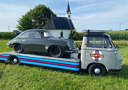 Porsche 356 T5 GT Leichtbau mit Renntransporter Hanomag