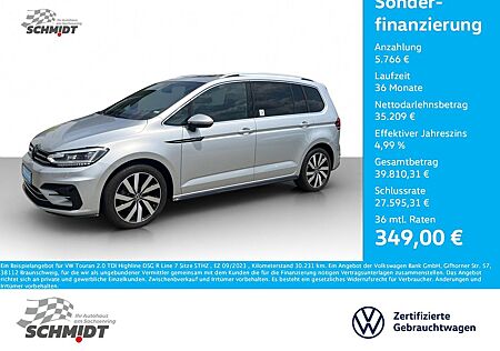 VW Touran Volkswagen 2.0 TDI Highline DSG R Line 7 Sitze STHZ