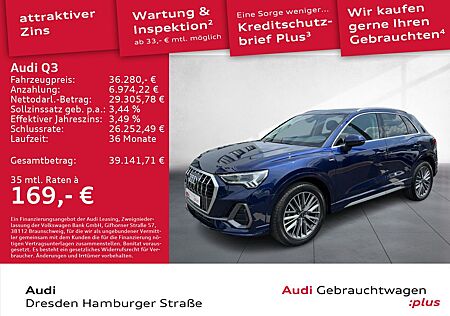Audi Q3 35 TDI S line LED AHZV virtual cockpit DAB