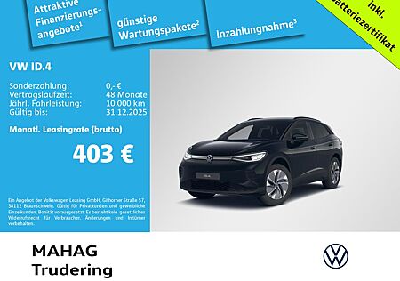 VW ID.4 Volkswagen Pro 210kW WärmePu CCS IQ.Light Navi ParkAss