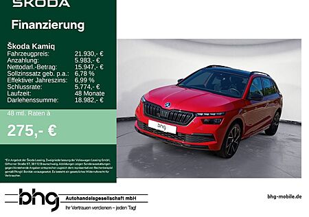 Skoda Kamiq 1.0 TSI DSG Monte Carlo *NAVI*KESSY*KAMERA