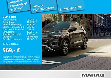 VW T-Roc Volkswagen 1.5 TSI GOAL AHK LED+Navi RearView AppConn
