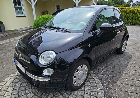 Fiat 500 1.2 8V Lounge, Autom., Panorama, schwarz