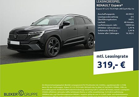 Renault Espace VI 1.2 E-TECH Hybr 200 Esprit Alp.7sz (E6e)