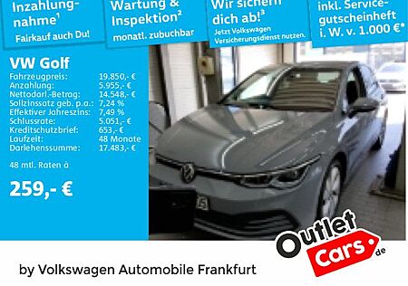VW Golf Volkswagen VIII 1.5 eTSI DSG Life IQ.Light Navi "Front