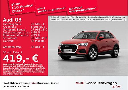 Audi Q3 45 TFSI e S tronic Virtual/PDC+/SitzHzg